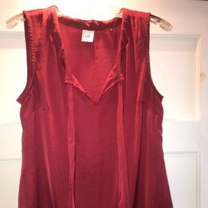 Cabi Red Cinch Top from Fall 2018 Size Medium